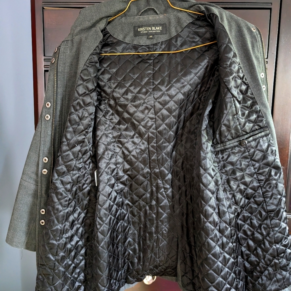 Kristen Blake studio collection grey coat